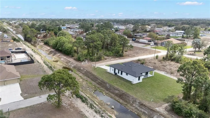 View from above of property