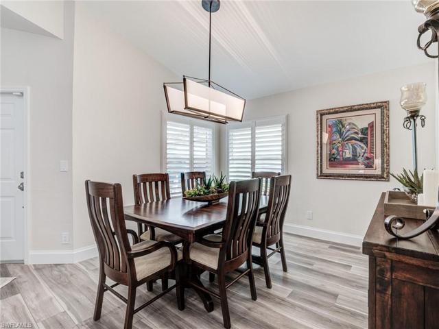 Dining area - plantation shutters