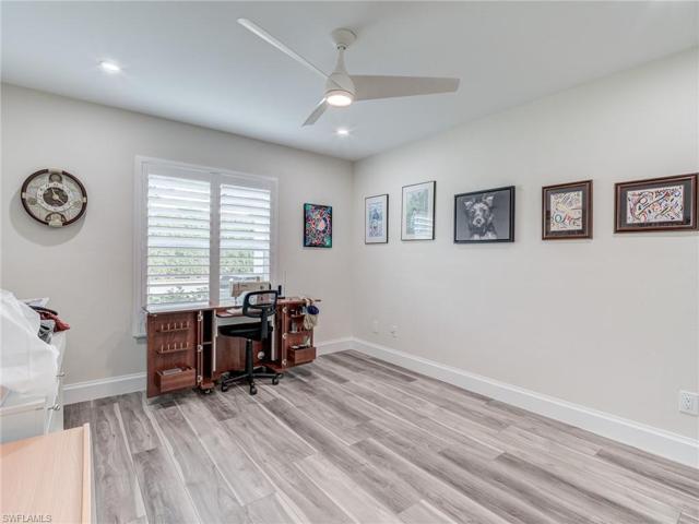 Guest bedroom is separate from the master