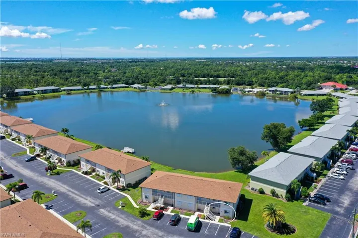 Drone / aerial view of a large body of water