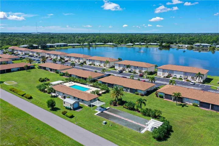Drone / aerial view of a large body of water