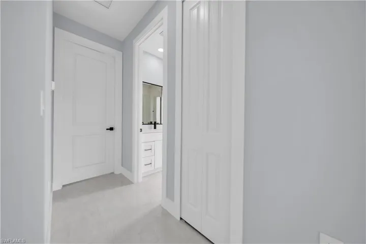 Light gray walls complemented by white trim