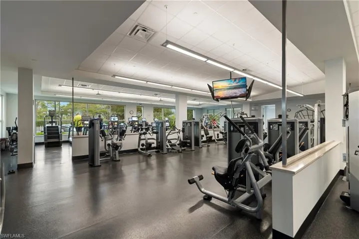 State-of-the-art attended fitness center.