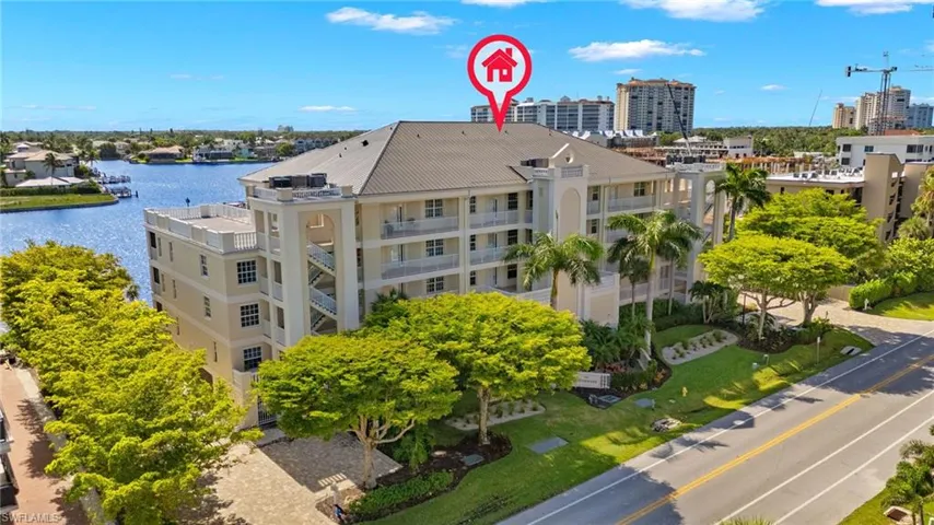 View of property featuring a water view