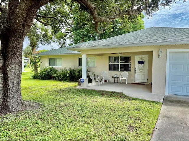 Front of house with a covered front porch.