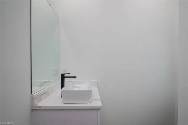 Bathroom featuring vanity