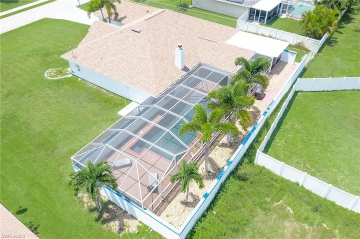 View from above of property