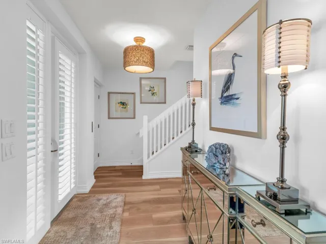 Entryway featuring light hardwood / wood-style floors