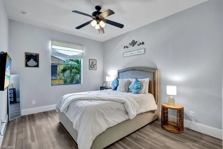 Queen Size Bed with large closets