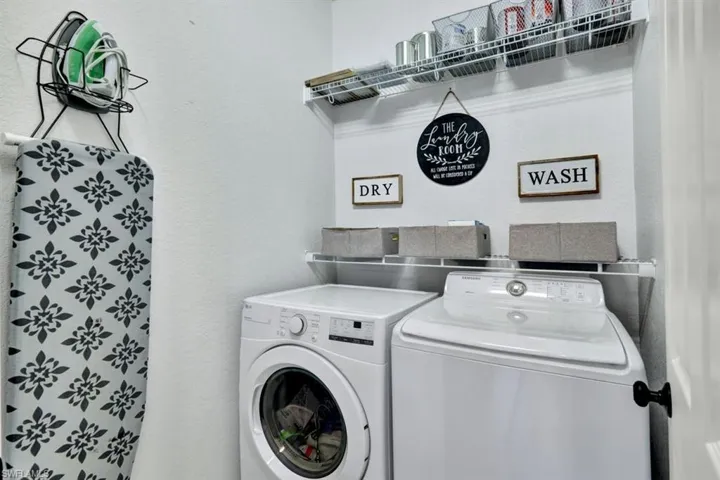Laundry with Newer Washer Dryer