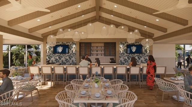 Rendering of the beach club to be complete in February