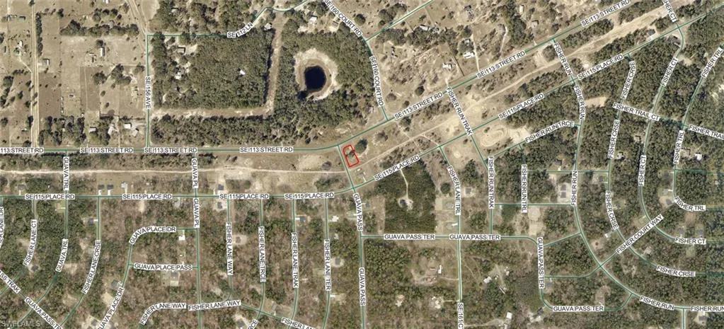 Aerial Survey Map. Indicating the geographic location of the property within its environmental context