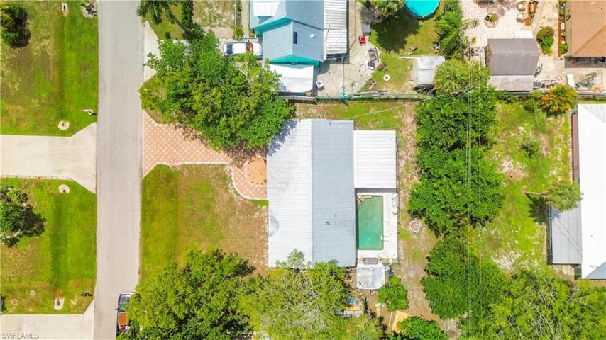 Photo looking down on House