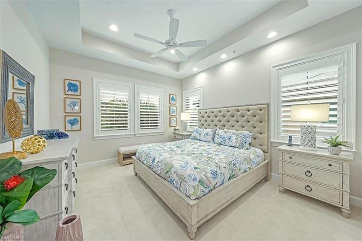 Master Bedroom with Tray Ceilings