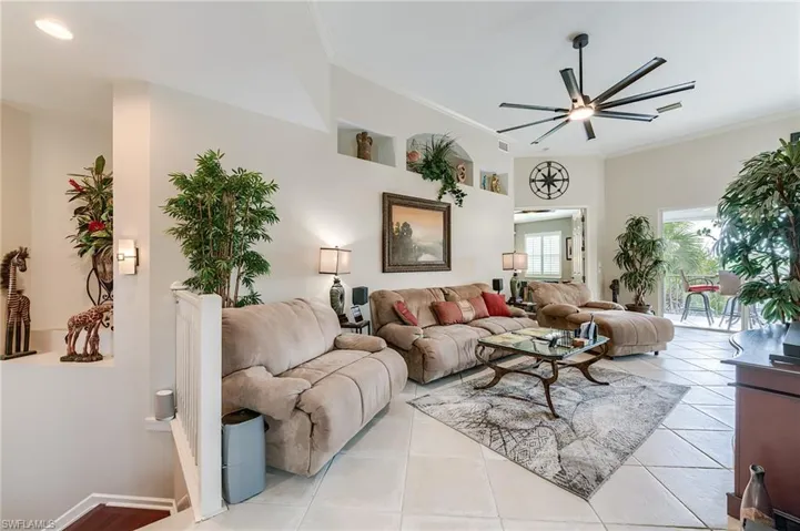 Top of the stairs and entry to the family room