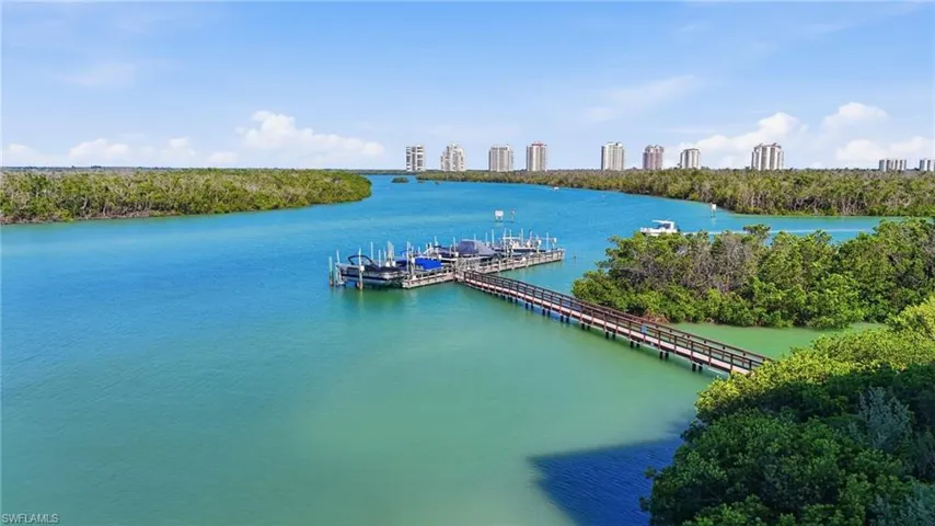 Panoramic Estero Bay views offer great wildlife spotting—dolphins, manatees—and excellent fishing.