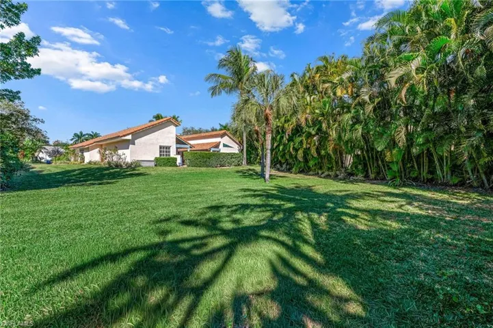 View of green lawn