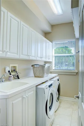 Laundry room with "Plenty of Storage and a Central Vac"