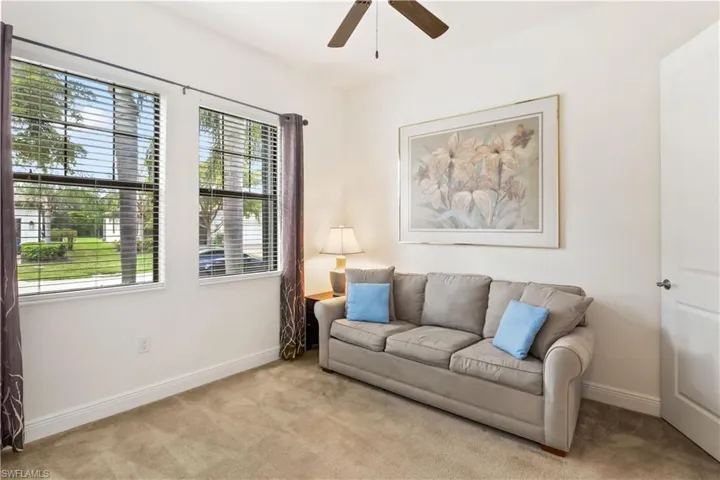 Spacious room offering versatility as an office, study, or hobby area.