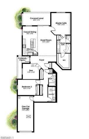 View of room layout