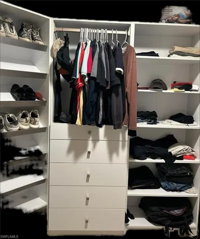 View of closet