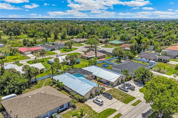Aerial view of the property looking southeast towards Ft Myers.