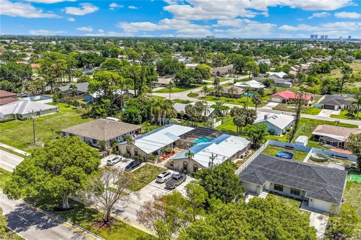 Aerial view of the property looking northeast towards Ft Myers.