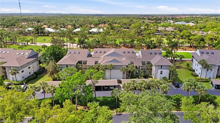Aerial perspective of suburban area