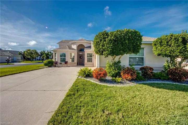 Manicured and mature landscaping