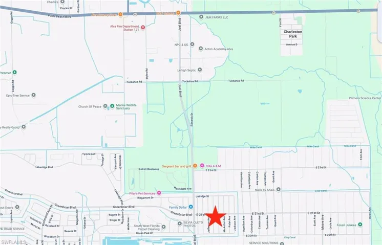 Map of property with streets / nearby areas