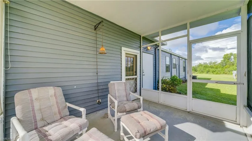 The Rear Florida Room Provides Privacy & Tranquility