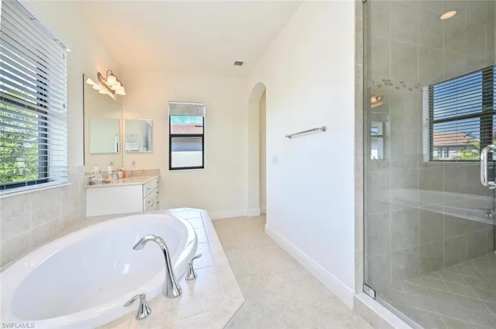 Separate Tub and Shower in Master