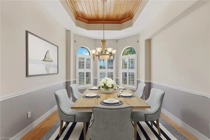 Virtually Staged Dining Room