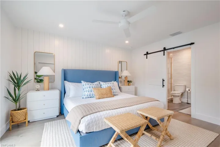Bedroom #1 Beautiful   shiplap on wall