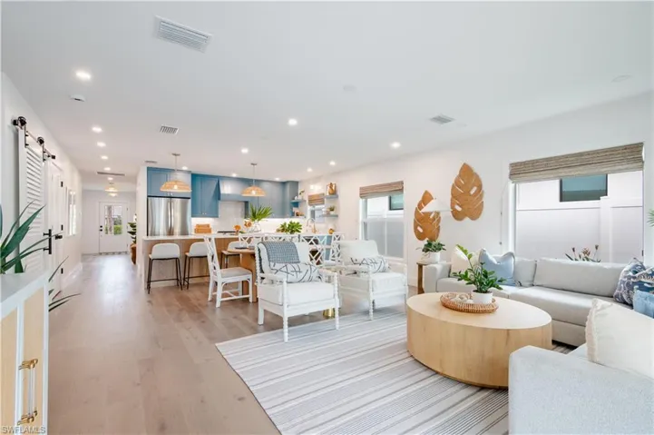 Open to kitchen