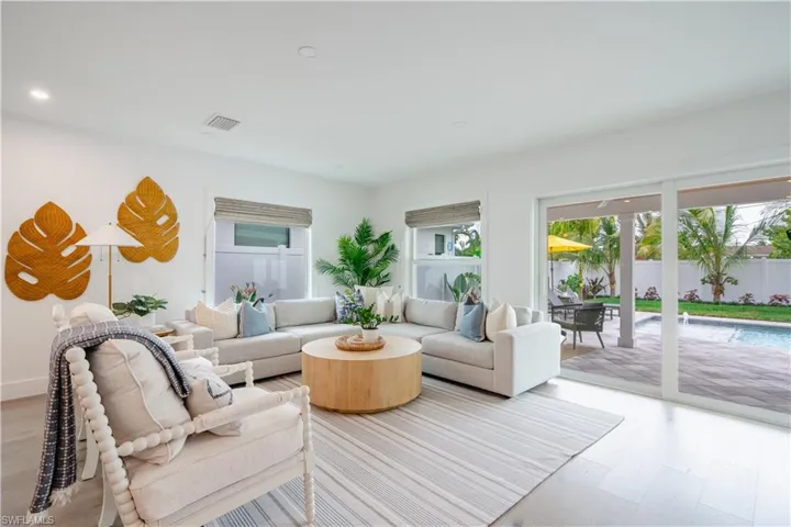 Opens to covered patio