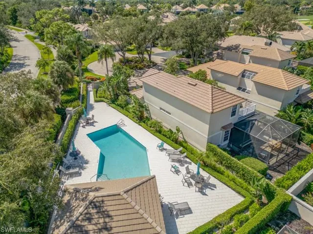 Aerial view of Enclave pool area close in proximity