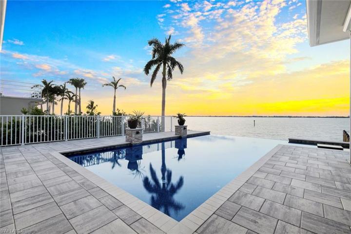 Back pool patio view
