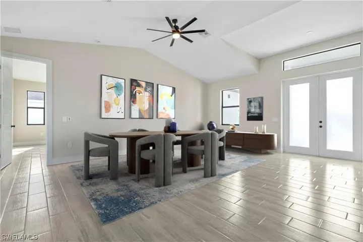 Virtually Staged Dining Area