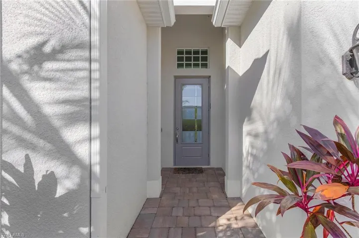 View of exterior entry