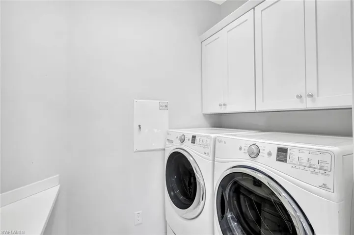Laundry room off the kitchen.