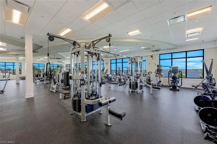 Fitness facility at the Beach Club.