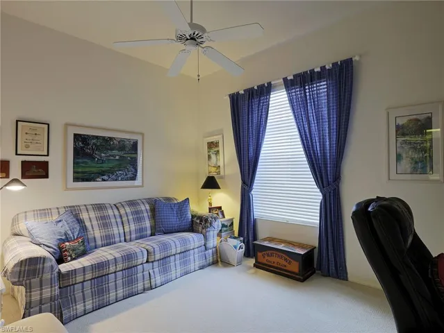 Separate den with built in office space