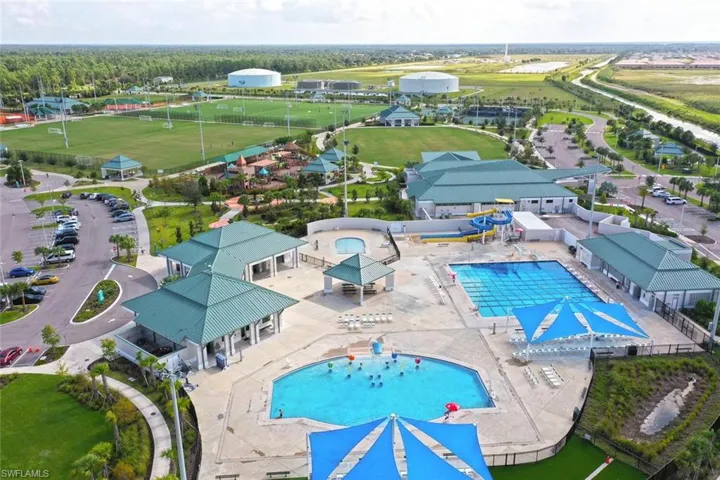 Birds eye view of property