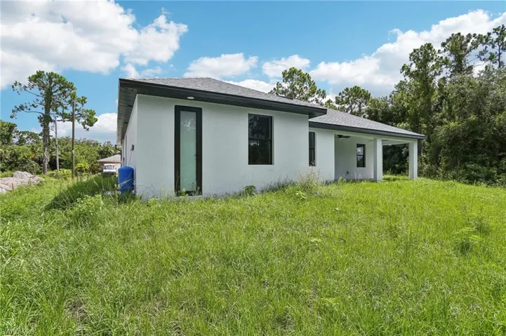 View of back of house