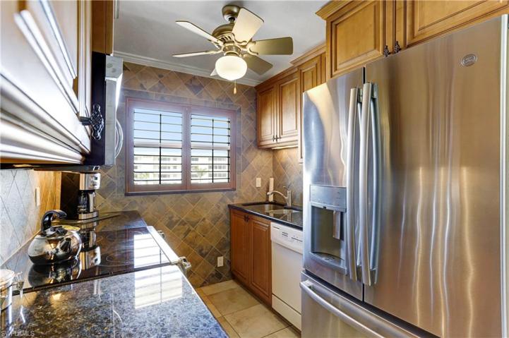 Plantation shutters and granite countertops!
