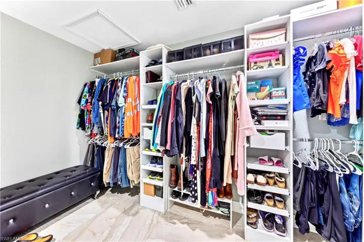 View of spacious closet