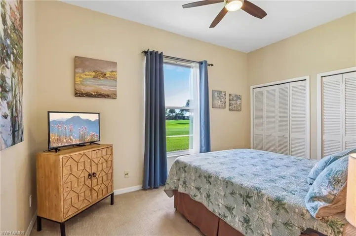 Pool Suite Bedroom - Carpeted Floors
