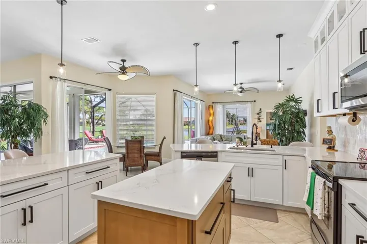 Quartz counter tops - Custom Lighting and Fans