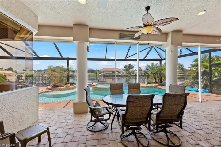 Covered lanai looking out